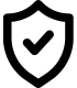 Image of a shield with a check mark inside