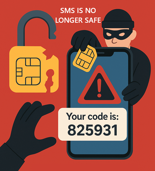 SIM Swaps mean SMS is NO longer safe